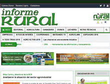 Tablet Screenshot of informerural.com.ar